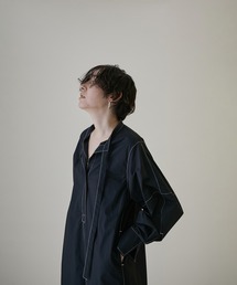 SALON adam et rope' | 【ZOZOTOWN限定】カービースリーブシャツワンピ(シャツワンピース)