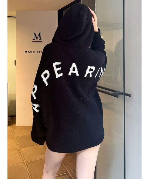 GYDA(ジェイダ)の「APPEARINGモールニットBIGパーカー(パーカー・レディース・ブラック/オフホワイト・FREE)」の20枚目の写真