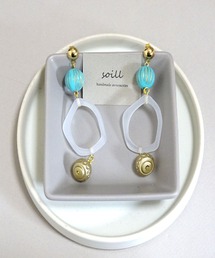 【soill】お洒落なsoillのゴールドピアス