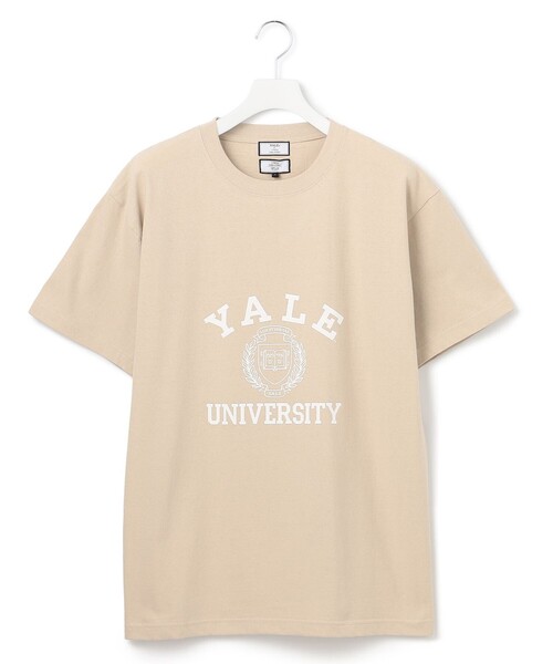 J.PRESS YORK STREET(ジェイプレスヨークストリート)の「【UNISEX】YALE×YORK STREET スクールエンブレム Tシャツ(Tシャツ/カットソー・メンズ・ライトグレー系/ライトイエロー系/ダルブルー系/ホワイト系・SMALL/MEDIUM/LARGE)」の4枚目の写真