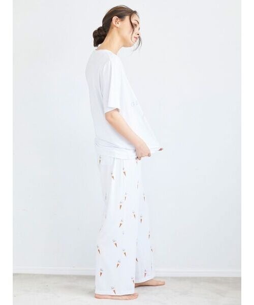 【ラッピング済み】アイスクリームワンポイントTシャツ＆ショートパンツSET ジェラートピケ gelato pique 【ラッピング済み】アイスクリーム