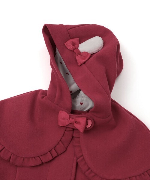 coeur a coeur うさみみケープ付コート（その他アウター）｜coeur a coeur（クーラクール）