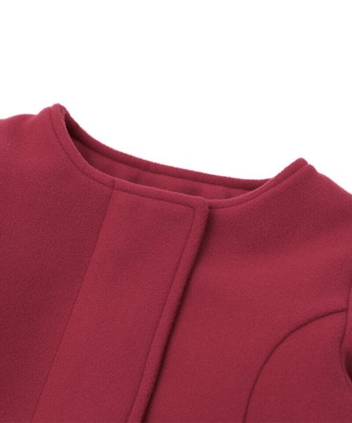 coeur a coeur うさ耳いちご柄コート 90【USED美品】