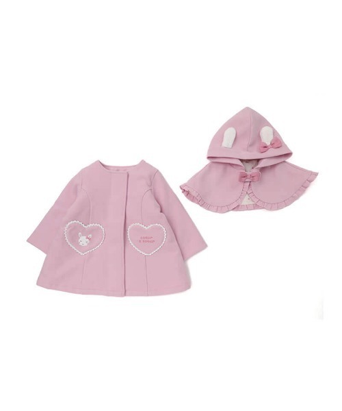 coeur a coeur うさみみケープ付コート（その他アウター）｜coeur a coeur（クーラクール）