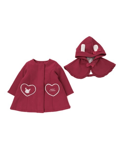 coeur a coeur うさみみケープ付コート（その他アウター）｜coeur a coeur（クーラクール）