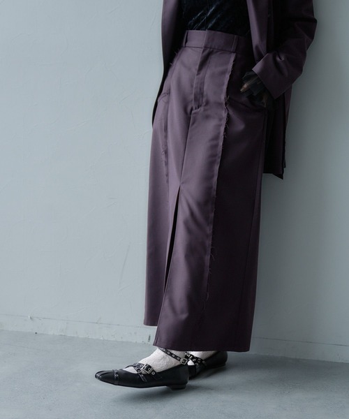 HARE(ハレ)の「TRカットオフナロースカート(HARE)(スカート・レディース・ブラック/バーガンディー・FREE)」の10枚目の写真