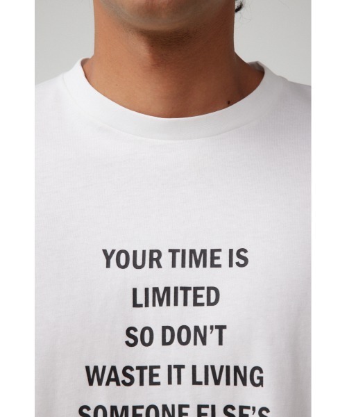 AZUL by moussy(アズールバイマウジー)の「ロゴグラフィック5分袖Tシャツ(Tシャツ/カットソー・メンズ・ブラック/ホワイト・MEDIUM/LARGE)」の9枚目の写真