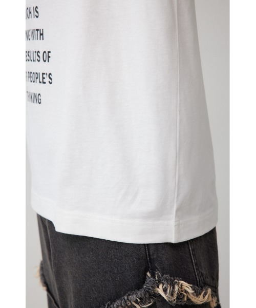 AZUL by moussy(アズールバイマウジー)の「ロゴグラフィック5分袖Tシャツ(Tシャツ/カットソー・メンズ・ブラック/ホワイト・MEDIUM/LARGE)」の12枚目の写真