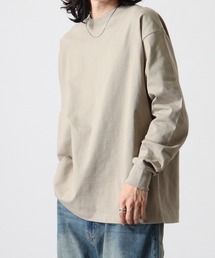 CROSS & STITCH 8.1オンス USAコットン ロングスリーブTシャツ/長袖Tシャツ