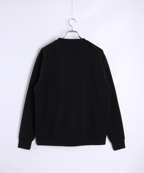 WESTSEA（ウエストシー）の「ストレッチ裏起毛 薔薇柄 バラ刺繍長袖トレーナー（スウェット・メンズ・ブラック系その他/ブラック/ホワイト・L/M）」の13枚目の写真