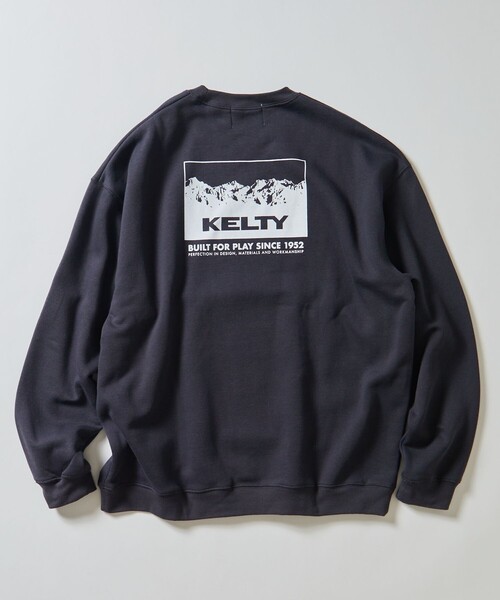 FREAK'S STORE（フリークスストア）の「限定展開 KELTY×FREAK'S STORE/ケルティ 別注 マウンテンデザイン バックプリント クルーネックスウェット（スウェット・メンズ・アッシュグレー/オフホワイト/スミクロ/ブラック/グレイッシュベージュ・SMALL/MEDIUM/LARGE）」の9枚目の写真