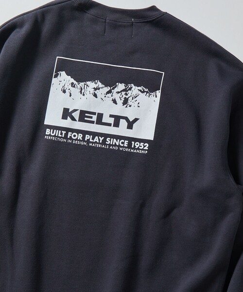 FREAK'S STORE（フリークスストア）の「限定展開 KELTY×FREAK'S STORE/ケルティ 別注 マウンテンデザイン バックプリント クルーネックスウェット（スウェット・メンズ・アッシュグレー/オフホワイト/スミクロ/ブラック/グレイッシュベージュ・SMALL/MEDIUM/LARGE）」の11枚目の写真
