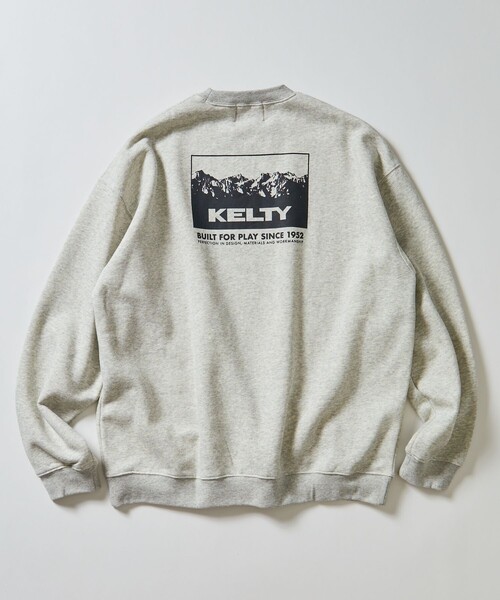 FREAK'S STORE（フリークスストア）の「限定展開 KELTY×FREAK'S STORE/ケルティ 別注 マウンテンデザイン バックプリント クルーネックスウェット（スウェット・メンズ・アッシュグレー/オフホワイト/スミクロ/ブラック/グレイッシュベージュ・SMALL/MEDIUM/LARGE）」の12枚目の写真