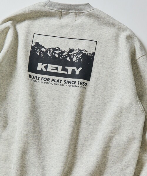 FREAK'S STORE（フリークスストア）の「限定展開 KELTY×FREAK'S STORE/ケルティ 別注 マウンテンデザイン バックプリント クルーネックスウェット（スウェット・メンズ・アッシュグレー/オフホワイト/スミクロ/ブラック/グレイッシュベージュ・SMALL/MEDIUM/LARGE）」の14枚目の写真
