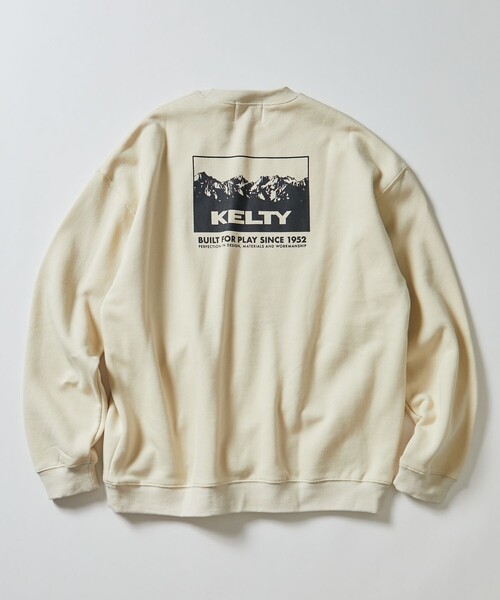 FREAK'S STORE（フリークスストア）の「限定展開 KELTY×FREAK'S STORE/ケルティ 別注 マウンテンデザイン バックプリント クルーネックスウェット（スウェット・メンズ・アッシュグレー/オフホワイト/スミクロ/ブラック/グレイッシュベージュ・SMALL/MEDIUM/LARGE）」の15枚目の写真