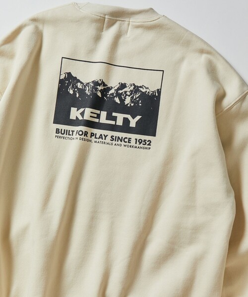 FREAK'S STORE（フリークスストア）の「限定展開 KELTY×FREAK'S STORE/ケルティ 別注 マウンテンデザイン バックプリント クルーネックスウェット（スウェット・メンズ・アッシュグレー/オフホワイト/スミクロ/ブラック/グレイッシュベージュ・SMALL/MEDIUM/LARGE）」の17枚目の写真
