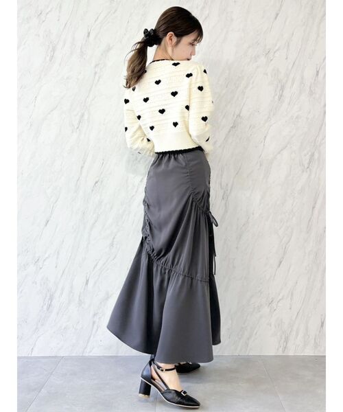 dazzlin（ダズリン）の「ギャザーリボンストリングマーメイド（スカート・レディース・チャコールグレー/ブラック/その他1・MEDIUM/SMALL/X-SMALL）」の22枚目の写真