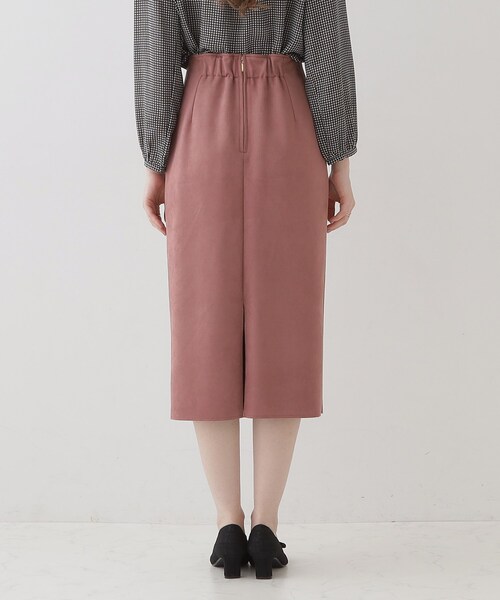 couture brooch（クチュールブローチ）の「◆【理想的な縦ライン・美脚効果】フェイクスエードダンボールスカート（スカート・レディース・ピンク系その他/チャコールグレー/ライトグレー・36/38/40/42）」の22枚目の写真