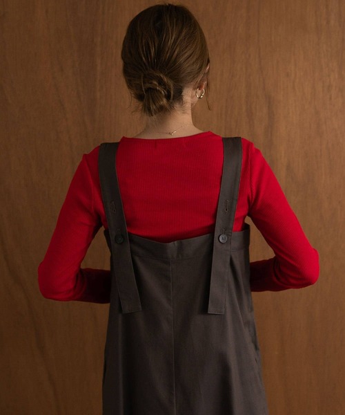 URBAN RESEARCH Sonny Label（アーバンリサーチサニーレーベル）の「スラブベーシックロングTシャツ（Tシャツ/カットソー・レディース・オフホワイト/チャコールグレー/レッド/ブラウン・FREE）」の10枚目の写真