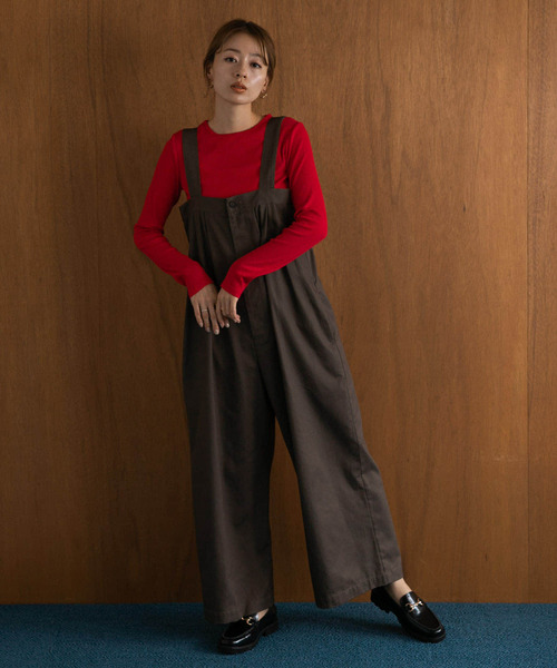 URBAN RESEARCH Sonny Label（アーバンリサーチサニーレーベル）の「スラブベーシックロングTシャツ（Tシャツ/カットソー・レディース・オフホワイト/チャコールグレー/レッド/ブラウン・FREE）」の12枚目の写真