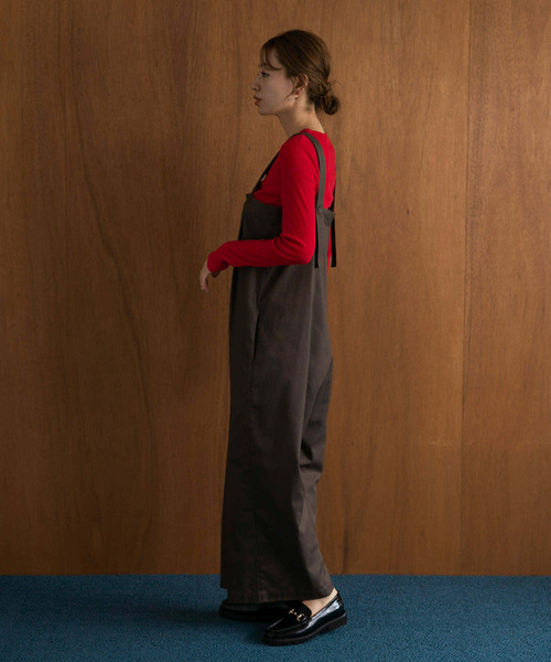 URBAN RESEARCH Sonny Label（アーバンリサーチサニーレーベル）の「スラブベーシックロングTシャツ（Tシャツ/カットソー・レディース・オフホワイト/チャコールグレー/レッド/ブラウン・FREE）」の13枚目の写真