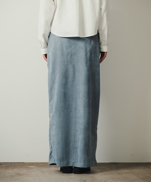 ROOPTOKYO（ループトウキョウ）の「【SEA LA VIEW / シーラビユウ】フロントスリット スエード調 タイトロングスカート（スカート・レディース・サックスブルー/ブラウン・L/M）」の16枚目の写真