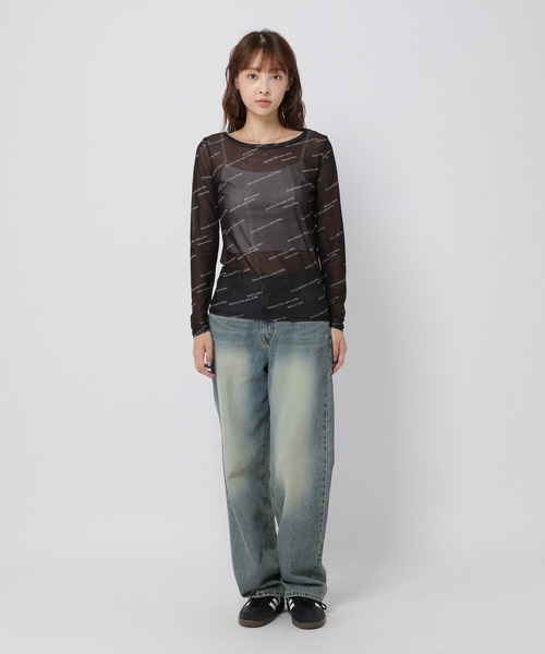 3.3 Field Trip (3.3フィールドトリップ)の「3.3 Field Trip/アソートシアーロングスリーブ(Tシャツ/カットソー・レディース・チャコール/ネイビー/ブラック/ブルー・FREE)」の15枚目の写真