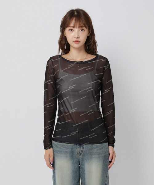 3.3 Field Trip (3.3フィールドトリップ)の「3.3 Field Trip/アソートシアーロングスリーブ(Tシャツ/カットソー・レディース・チャコール/ネイビー/ブラック/ブルー・FREE)」の16枚目の写真