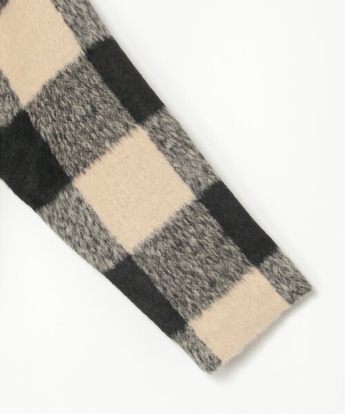 VENCEEXCHANGE（ヴァンスエクスチェンジ）の「チェックミドル丈ジャケット（テーラードジャケット・レディース・ブラウン/ブラック・M）」の15枚目の写真