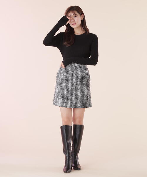 JILL by JILL STUART(ジルバイジルスチュアート)の「◇チェーン釦フィンガーホールハイネックニット(ニット/セーター・レディース・ブラック/ピンク/ホワイト系その他・FREE)」の10枚目の写真