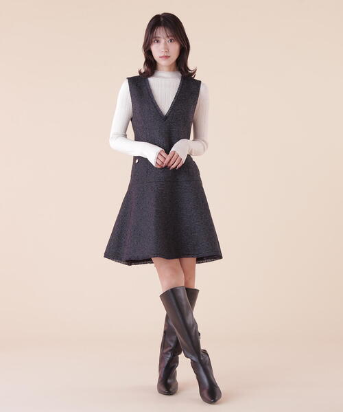 JILL by JILL STUART(ジルバイジルスチュアート)の「◇チェーン釦フィンガーホールハイネックニット(ニット/セーター・レディース・ブラック/ピンク/ホワイト系その他・FREE)」の20枚目の写真