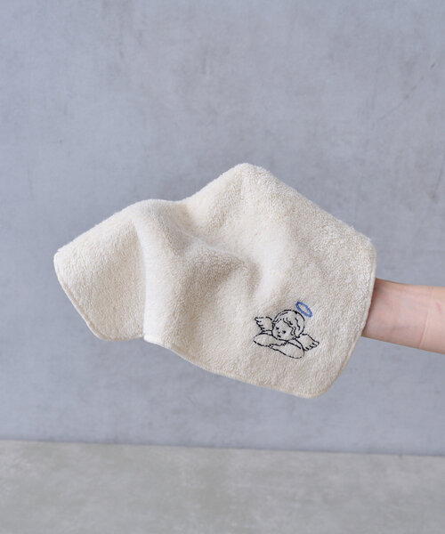 BIRTHDAY BAR(バースデイバー)の「天使と悪魔 刺繍タオルハンカチ(ハンカチ/ハンドタオル・レディース・グレー/アイボリー/ブルー系その他/ピンク・0)」の7枚目の写真