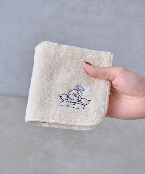 BIRTHDAY BAR(バースデイバー)の「天使と悪魔 刺繍タオルハンカチ(ハンカチ/ハンドタオル・レディース・グレー/アイボリー/ブルー系その他/ピンク・0)」の8枚目の写真