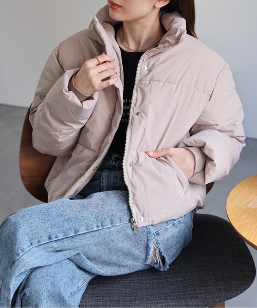 ビジュー付き ダウンジャケット☆ MAX & MOI 楽天市場】【OUTLET】ゼクシィミックス xexymix グースダウン