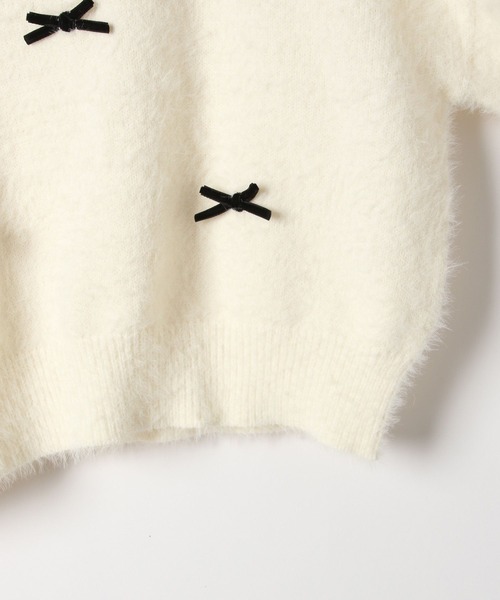 Heather(ヘザー)の「シャギーモチーフニット 202401(ニット/セーター・レディース・オフホワイト/ブラック/ホワイト系その他・FREE)」の7枚目の写真