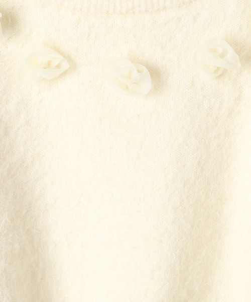 Heather(ヘザー)の「シャギーモチーフニット 202401(ニット/セーター・レディース・オフホワイト/ブラック/ホワイト系その他・FREE)」の11枚目の写真