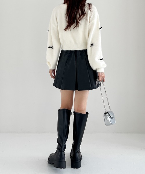 Heather(ヘザー)の「シャギーモチーフニット 202401(ニット/セーター・レディース・オフホワイト/ブラック/ホワイト系その他・FREE)」の19枚目の写真