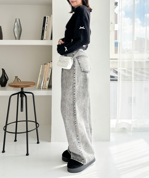 Heather(ヘザー)の「シャギーモチーフニット 202401(ニット/セーター・レディース・オフホワイト/ブラック/ホワイト系その他・FREE)」の20枚目の写真