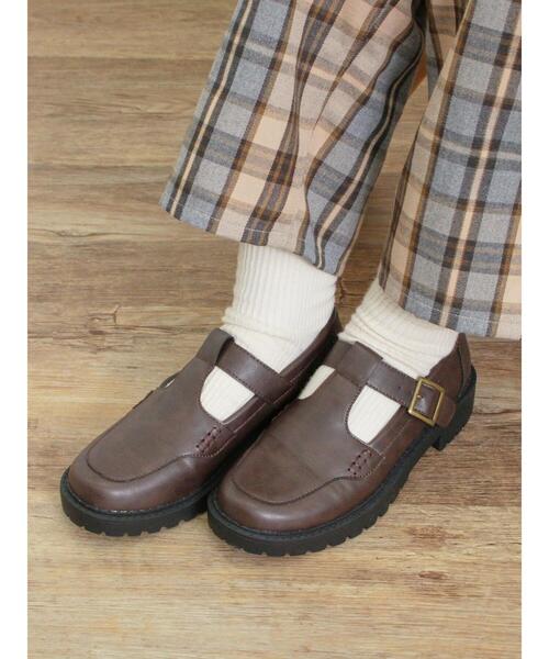 Samansa Mos2（サマンサ モスモス）の「Tストラップシューズ（ドレスシューズ・レディース・ブラック/ブラウン・L/M/XL/S）」の2枚目の写真