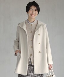 極美品　ジェイプレス　レディース　ウールコート　PONTETORTO イタリア FABIANA FILIPPI】 【ウールカシミヤPコート風ショートコート