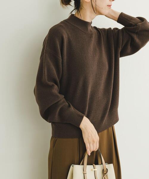 ITEMS URBANRESEARCH(アイテムズ アーバンリサーチ)の「プチハイアゼアミニットPO(ニット/セーター・レディース・ベージュ/ブラウン/レッド/グレー・FREE)」の17枚目の写真