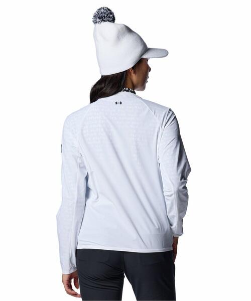 UNDER ARMOUR(アンダーアーマー)の「UAドライブ ウインド クルーネック プルオーバー ジャケット(ゴルフ/レディース)(Tシャツ/カットソー・レディース・ホワイト・L/M/XL/S)」の2枚目の写真
