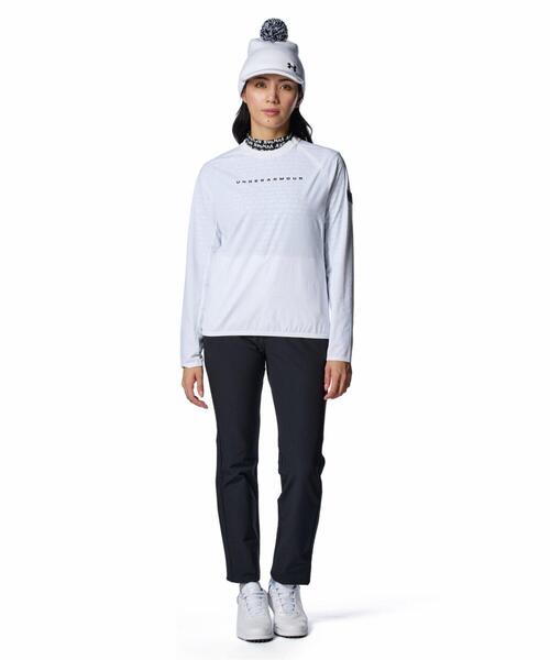 UNDER ARMOUR(アンダーアーマー)の「UAドライブ ウインド クルーネック プルオーバー ジャケット(ゴルフ/レディース)(Tシャツ/カットソー・レディース・ホワイト・L/M/XL/S)」の3枚目の写真