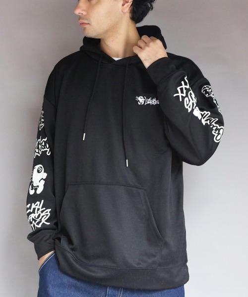 8(eight)(エイト)の「イラストロゴプルパーカー(パーカー・メンズ・ネイビー/ブラック/グレー系その他・MEDIUM/X-LARGE/LARGE)」の1枚目の写真