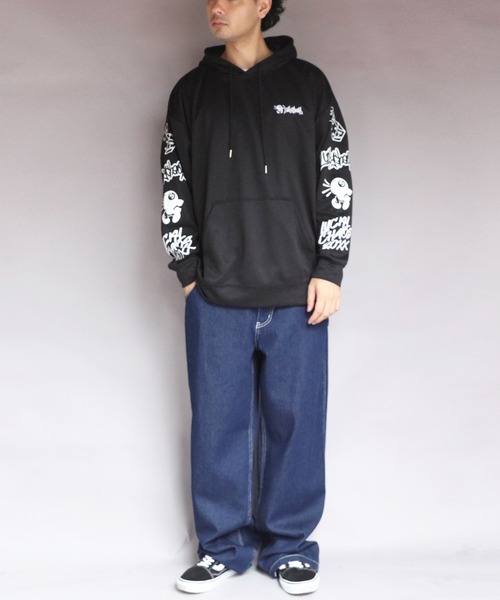 8(eight)(エイト)の「イラストロゴプルパーカー(パーカー・メンズ・ネイビー/ブラック/グレー系その他・MEDIUM/X-LARGE/LARGE)」の6枚目の写真