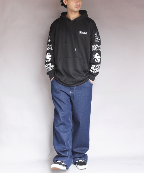 8(eight)(エイト)の「イラストロゴプルパーカー(パーカー・メンズ・ネイビー/ブラック/グレー系その他・MEDIUM/X-LARGE/LARGE)」の7枚目の写真