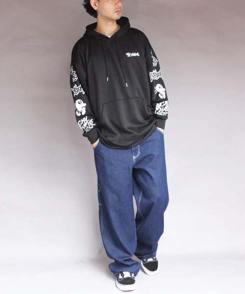 8(eight)(エイト)の「イラストロゴプルパーカー(パーカー・メンズ・ネイビー/ブラック/グレー系その他・MEDIUM/X-LARGE/LARGE)」の8枚目の写真