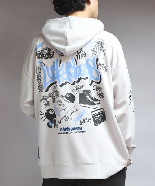 8(eight)(エイト)の「イラストロゴプルパーカー(パーカー・メンズ・ネイビー/ブラック/グレー系その他・MEDIUM/X-LARGE/LARGE)」の12枚目の写真