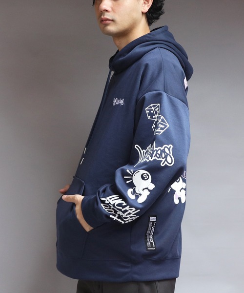 8(eight)(エイト)の「イラストロゴプルパーカー(パーカー・メンズ・ネイビー/ブラック/グレー系その他・MEDIUM/X-LARGE/LARGE)」の21枚目の写真
