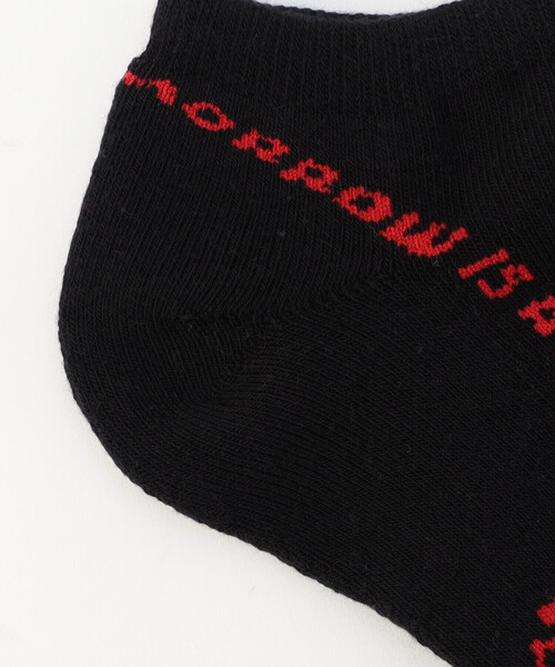 Purple&Yellow（パープルアンドイエロー）の「サークルメッセージアンクルソックス（ソックス/靴下・メンズ・ホワイト/ブラック/グリーン・27.0cm）」の5枚目の写真